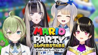 【#北白川亭るり子】ただひたすら遊ぶ！マリオパーティ スーパースターズ【北白川かかぽ/儒烏風亭らでん/栞葉るり/きら子】