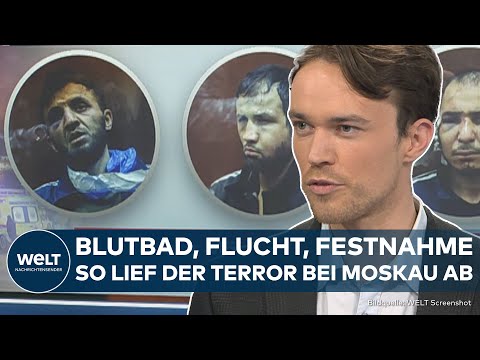Video Thumbnail: MOSKAU: So lief der Anschlag auf die Konzerthalle und die Festnahmen der Verdächtigen ab