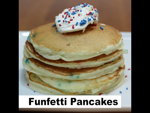 Funfetti Cake Mix Pancakes | Easy Cake Mix Pancake Recipe | Short Version