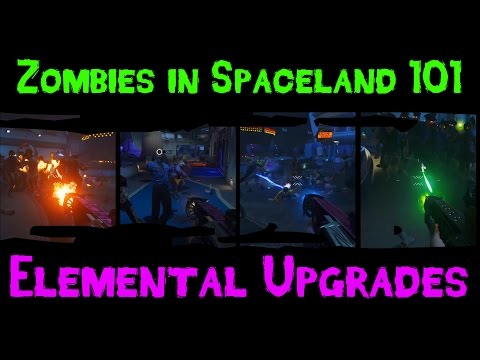 Zombies 101 :: Zombies in Spaceland 101 :: 4 Elemental Upgrades - Wind, Fire, Laser, Electric