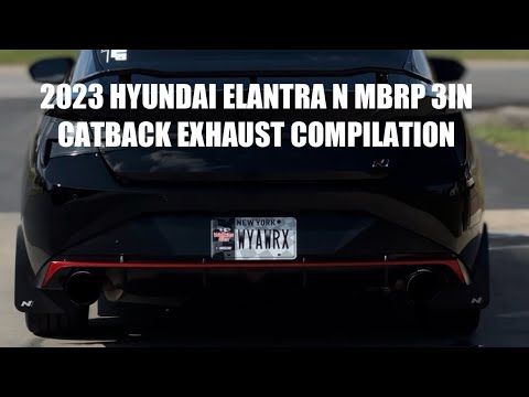 HYUNDAI ELANTRA N MBRP 3IN CATBACK EXHAUST COMPILATION