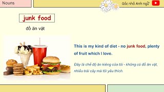 Vocabulary for IELTS - Unit 3 Keeping fit II Từ vựng IELTS (Band 5.5 ~ 6.5+) 🔔