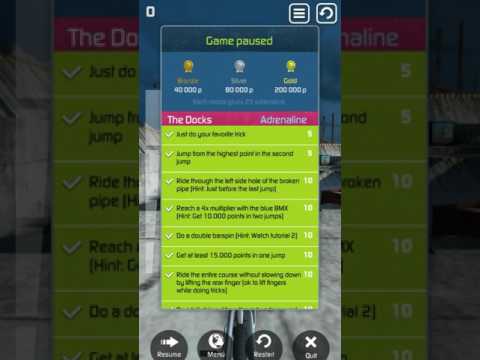 How to unlock the last challenge on touch grind bmx