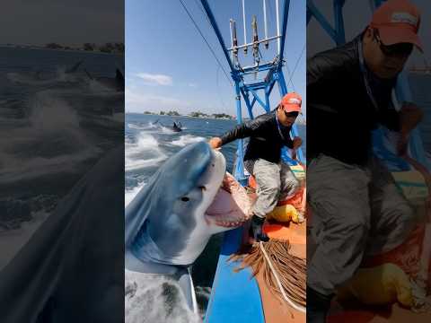 POV: A fisherman loses his leg when he is attacked by a shark in the middle of the sea. #attack #pov