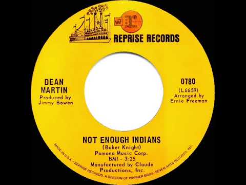 1968 HITS ARCHIVE: Not Enough Indians - Dean Martin (mono 45)