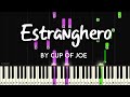Estranghero by Cup of Joe synthesia piano tutorial + sheet music & lyrics