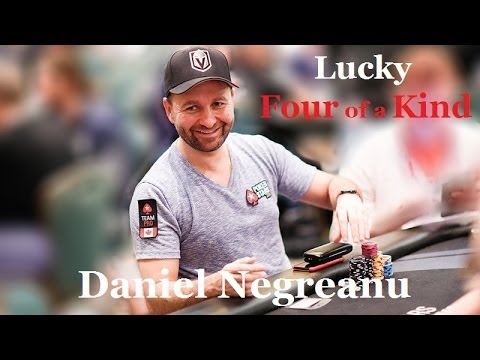 Lucky Four of a Kind Daniel Negreanu on Premier League Poker