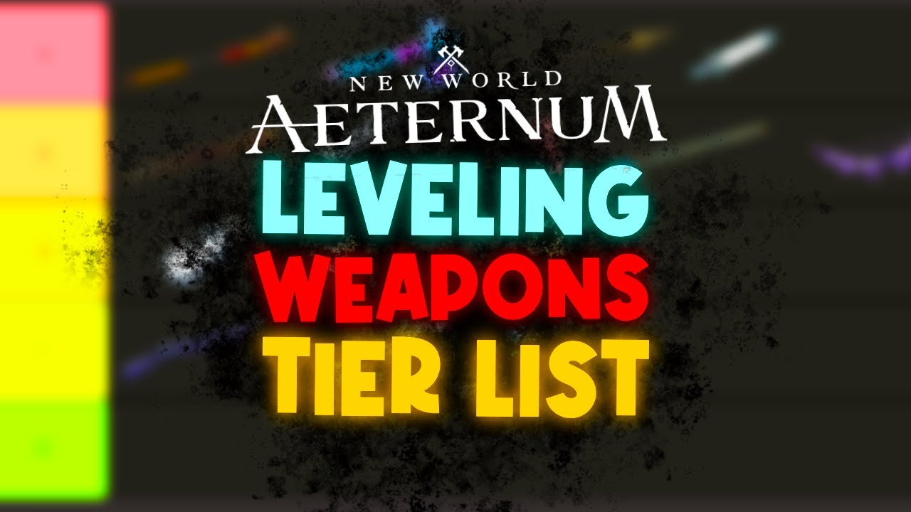 Level EASIER & FASTER! ⚔️New World Aeternum Weapon Tier List For Leveling