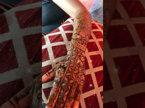Indo arabic mehendi design | Full hand mehendi design