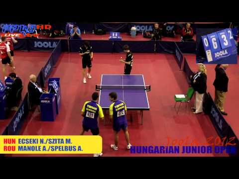 Joola Hungarian Open 2012 - boys doubles HUN vs ROU