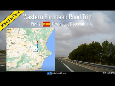 Almansa to Requena, Spain. Part 2 of Western European Road Trip