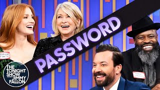 Download Lagu Password with Jessica Chastain and Martha Stewart | The Tonight Show Starring Jimmy Fallon Thumbnail