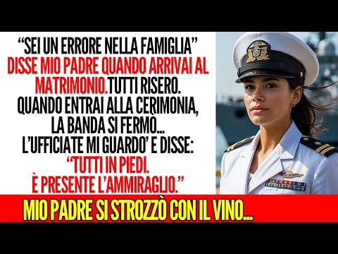 Al matrimonio di mio fratello, mio padre mi umiliò… poi si strozzò quando sentì 'Ammiraglio'