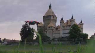 preview picture of video 'AR.Drone 2.0 : Flips front of Vufflens-le-Château'