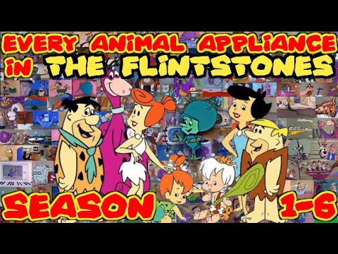 Every Animal Appliance in The Flintstones Seasons 1-6 Compilation