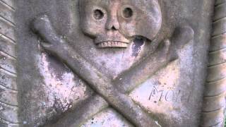 Skull And Crossbones Gravestone Cemetery Peebles Scottish Borders Scotland