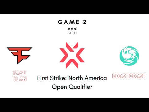 First Strike North America Open Qualifier | FaZe vs beastcoast Game 2 (FULL GAME)
