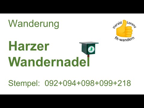 Harzer Wandernadel: Stempel 092, 094, 098, 099 und 218