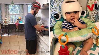 When a 4-Month Old Boy Was Given a Head-Shaping Helmet, His Family Did the Most Supportive Thing
