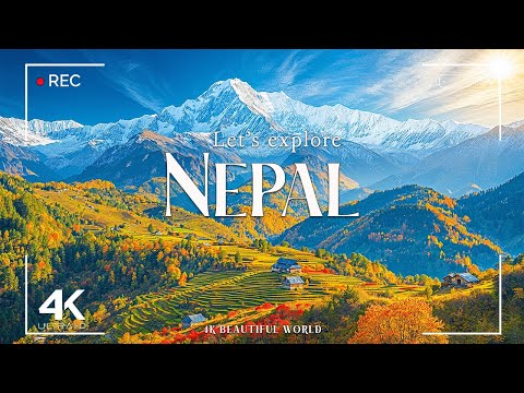 FLYING OVER NEPAL (4K UHD) - Relaxing Music Along With Beautiful Nature Videos - 4K Video Ultra HD