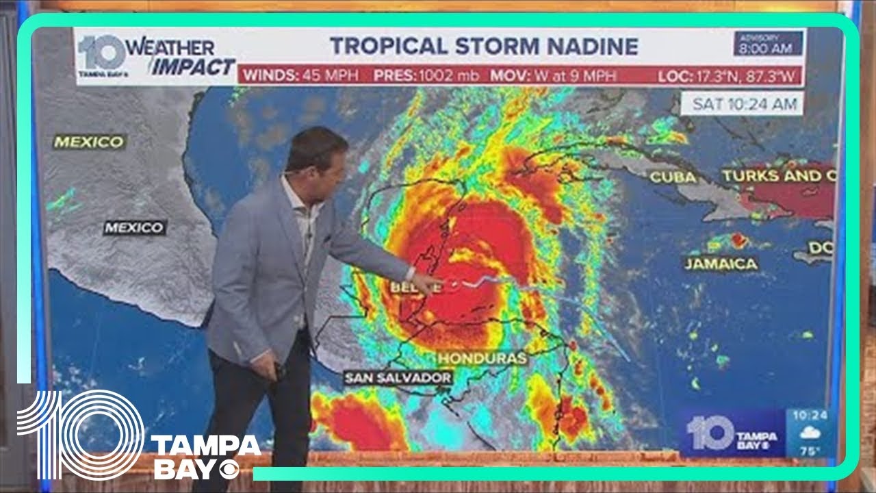 Tracking the Tropics: Tropical Storm Nadine forms, expected to move westward