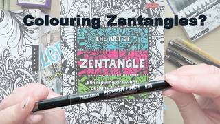 Can I Draw and Colour Zentangles? TwoHands Pigment Liner Pens Review
