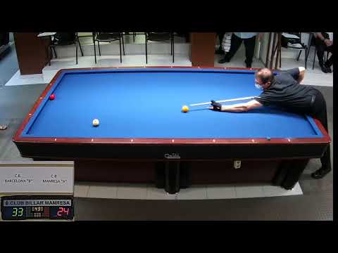 lliga catalana 2ª divisio tres bandes CB MANRESA A(ANTONIO SAEZ)-CB SANT ADRIA B(ENRIQUE YAÑEZ)