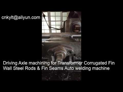 transformer tank wall steel rods and fin seam welding machine drving axle