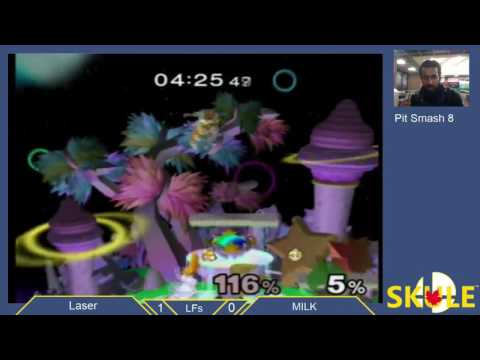 Pit Smash 2.8 Melee LF - MILK(Peach) vs Laser(Fox)