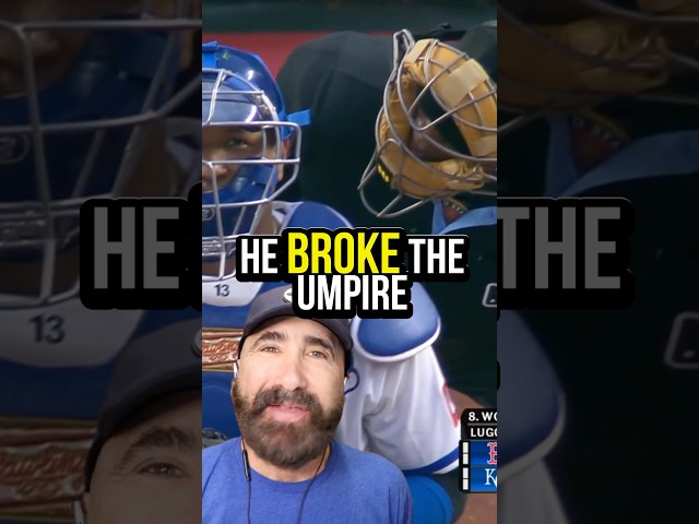 The Umpire loses it. 🤣 #baseball #baseballszn #mlb SDDEFAULT Thumbnail