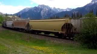 preview picture of video 'Wesbound Canadian Pacific Grain Train (May 30, 2014)'
