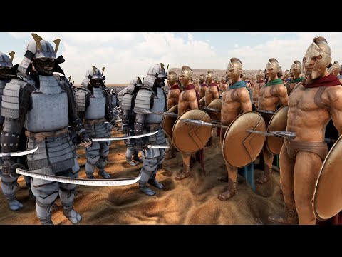 500,000 Samurai vs 1,500,000 Spartans | Ultimate Epic Battle Simulator 2 | UEBS 2