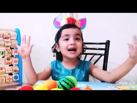 Learning fruits & fruits cutting Fun task # best activity for kids