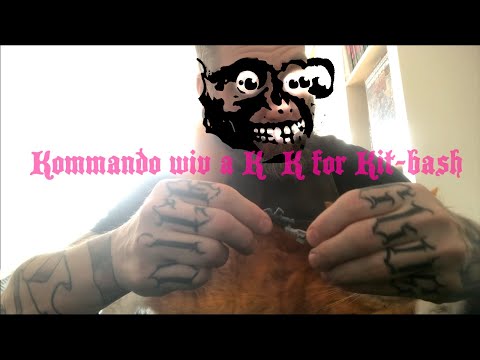 Kit bash an Ork (Kommando) to fit into the squad (not gluing myself to it or my cat).