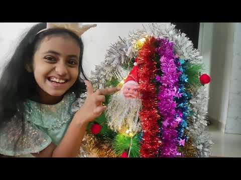 Christmas craft for kids||Ananta are participating in the competition for the best Christmas tree
