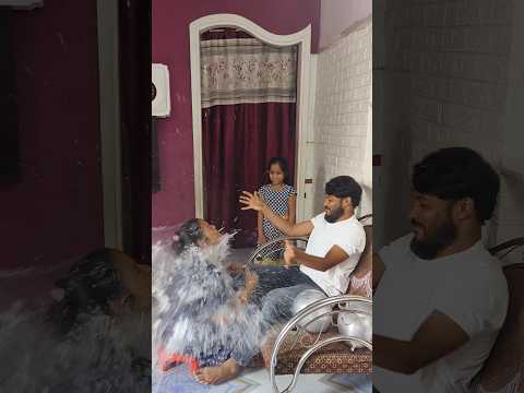 Balloon🎈 Pop #wifehusbandcomedy #funnymoments #wife #waterballoon #funnyshorts