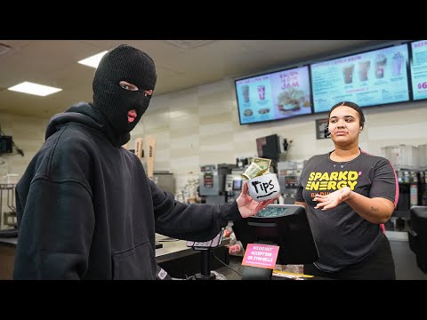 Stealing Tip Jars Prank