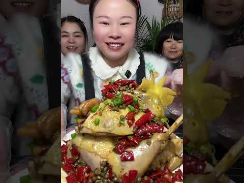 Susu Yummy Spicy Food Mukbang 😋 Eating Fried Pork Feet With Spicy Boiled Chicken Challenge #asmr 