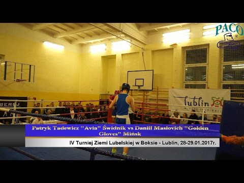 IV Turniej Ziemi Lubelskiej w Boksie Lublin 28 29 01 2017 Patryk Tadewicz Daniil+Maslovic