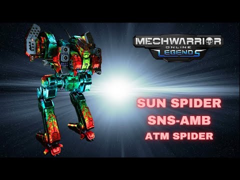 Mechwarrior Online: Sun Spider AMBUSH SNS-AMB - 476 Damage at Solaris City