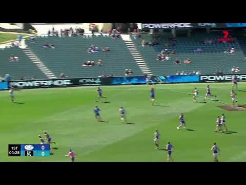 Elimination Final Hostplus SANFL Snapshot - Port's Cody Szust goals on the run from 45m