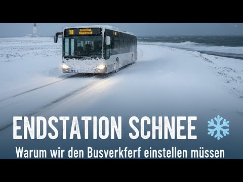 ​Moin Eiszeit! ❄️ Mit dem Bus durch das Nordfriesische Schneechaos.
