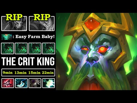 ULTIMATE CRIT KING Insane SKELETON Farm without Radiance 1Item Per 3Min Pro Wraith King DotA 2