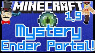 Minecraft 1.9 MYSTERY Underwater Ender Portal Room ! Sunken Stronghold in Pre 5 !