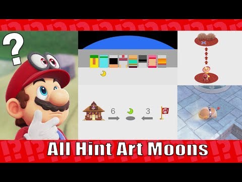 All Hint Art Moons Guide - Super Mario Odyssey