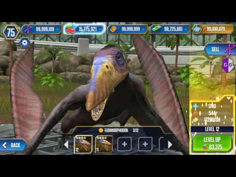 Jurassic World MAX LVL 40 Eudimorphodon VIP Creature