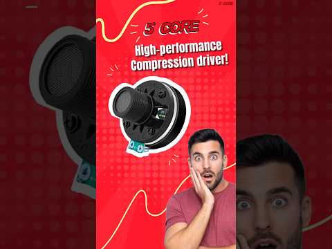 5 Core Compression Driver Horn Speaker 1 Inch Aluminum Tweeter 200W Peak 8 Ohm Pro Audio Driver image 9