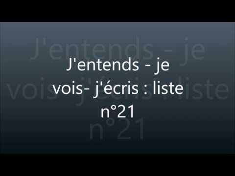 J'entends je vois j'écris n°21