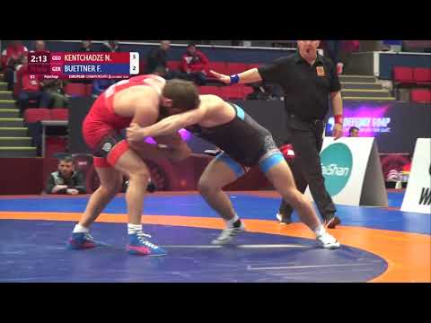 Repechage FS - 79 kg: N. KENTCHADZE (GEO) v. F. BUETTNER (GER)