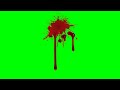 Blood splatter green screen effect HD footage || No copyright